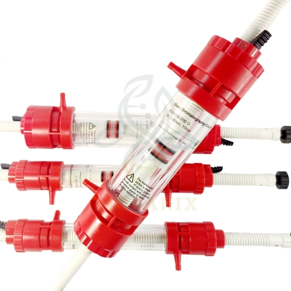 Colonne de chromatographie en verre BioVanix (double couche)