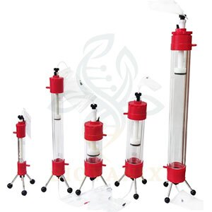 Colonne de chromatographie en verre double couche BioVanix